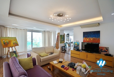 The ideal light-designed duplex apartment with three bedrooms for rent in Hai Ba Trung, Ha Noi